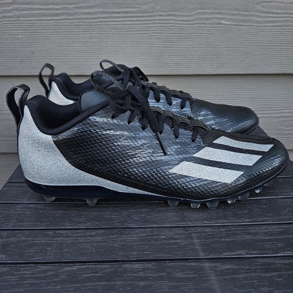Adidas Adizero Spark 'Black Night Metallic' Football Cleats GV9085 Size 13